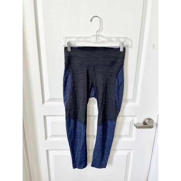 Outdoor Voices TechSweat 3/4 Two Tone Leggings Baltic Night Small - Picture 5 of 12